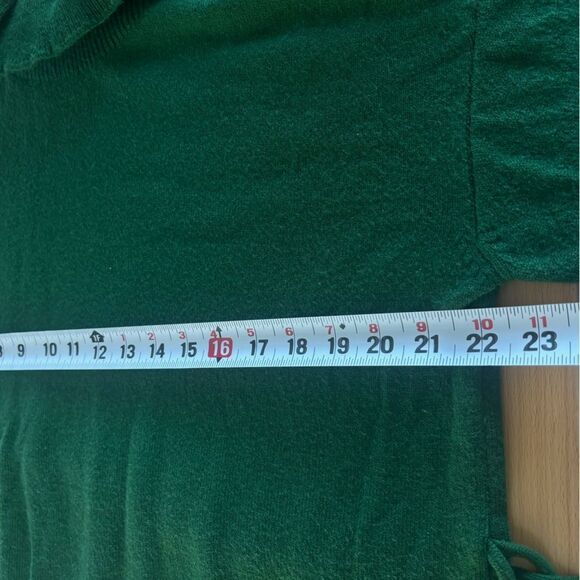 Eloquii Women’s Size 18 / 20 Green Knit Funnel Neck Fitted Sweater Maxi Dress - Picture 10 of 11